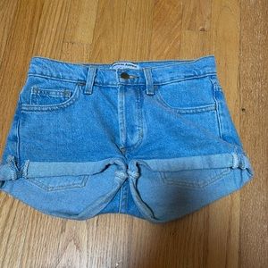 American apparel short denim jeans